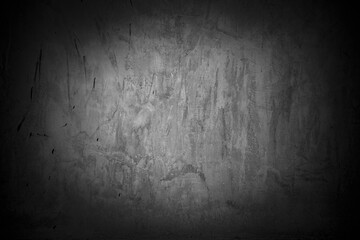 Old wall texture cement dark black gray  background abstract grey color design are light with white gradient background.