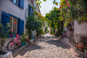 Bozcaada street. Canakkale, Turkey 