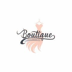 Boutique Logo Design Vector Template 