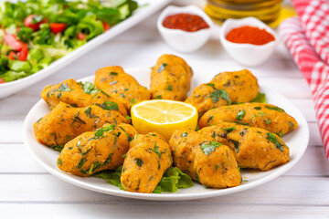 Mercimek Koftesi, Traditional Turkish Food with Bulgur and Lentil