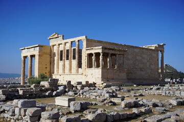 Ruins of the Greek temple Acropolis of Athens
