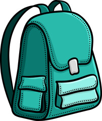 Vector illustration of school bag - Back to school