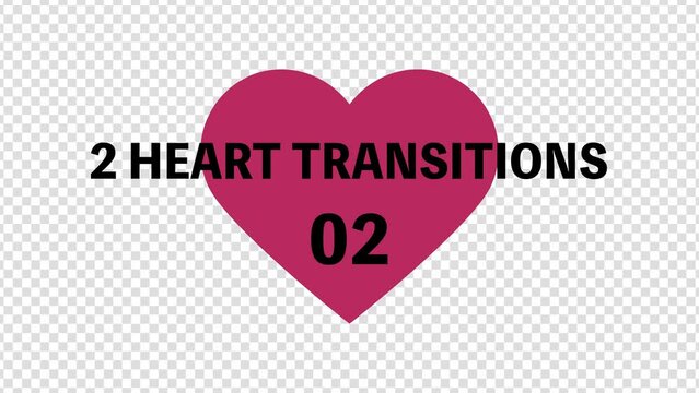 ハートのトランジション2点セット 
2 Heart Transitions With A Luma Matte.