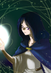 魔術師　光の玉