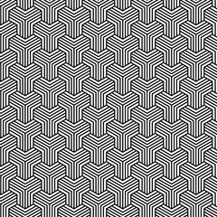 Seamless repeating geometric pattern illustration textile design circle square triangle polygon 3D