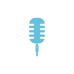 Microphone icon design illustration vector