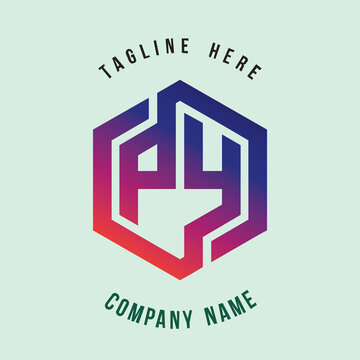 P4 lettering logo is simple, easy to understand and authoritative