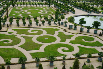 View of the Palace of Versailles garden