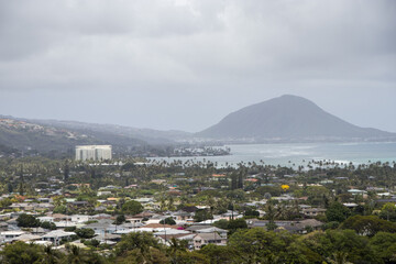 Fototapeta na wymiar Honolulu Hikes at Diamond Head