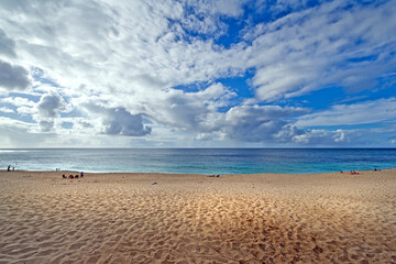 Waimea beach on Oahu Island, Hawaii