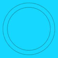 paper cut circle blue background