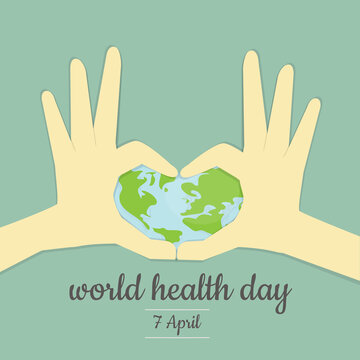 Illustration of World health day event.