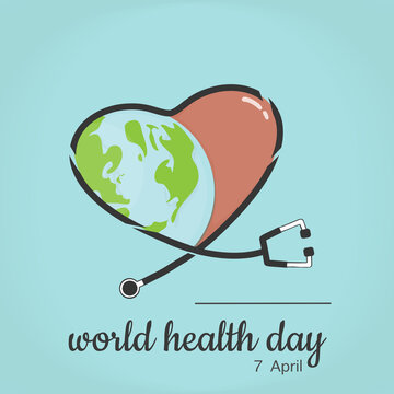 Illustration of World health day event.