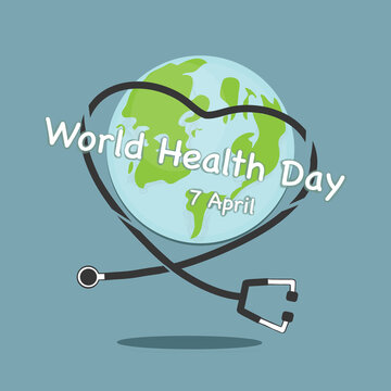 Illustration of World health day event.