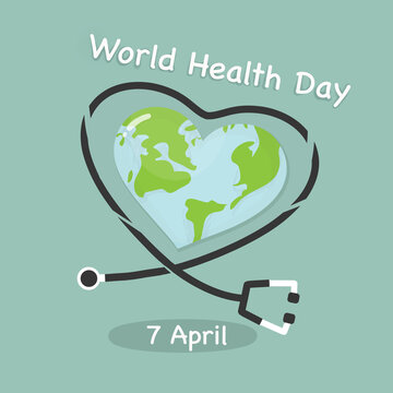 Illustration of World health day event.