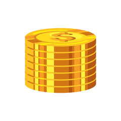 pile coins money dollars