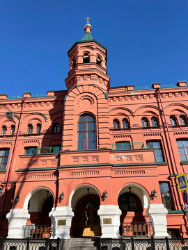 Moscow, Russia, March, 21, 2022. 
 St. Tikhon's Orthodox University for the Humanities