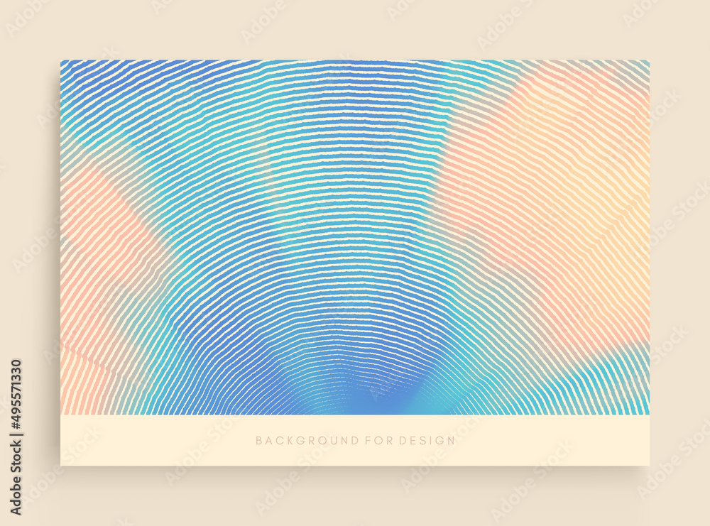 Wall mural cover design template. abstract digital wave with dynamic particles. sound wave. big data visualizat