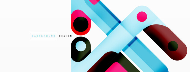 Colorful dynamic stripe composition. Lines geometric creative abstract background for wallpaper, banner or landing