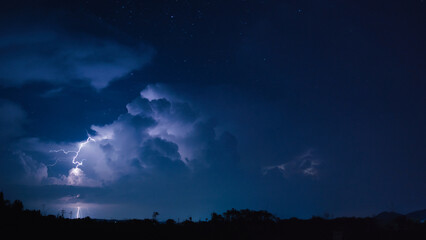lightning in the night