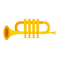 golden trumpet instrument
