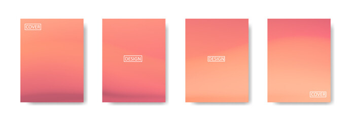 Set of abstract background with beautiful gradation color, colorful background for poster flyer banner backdrop.vertical banner.cool fluid background vector illustration