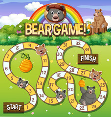 Fun animal boardgame template