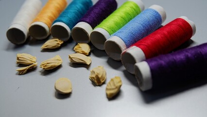 Plain background clothing sewing thread