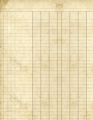 Old ledger paper