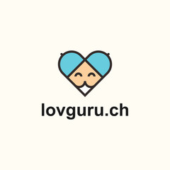 love guru logo or guru vector