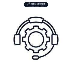 customer service icon symbol template for graphic and web design collection logo vector illustration