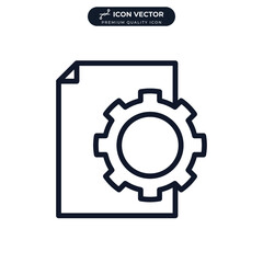 workflow icon symbol template for graphic and web design collection logo vector illustration