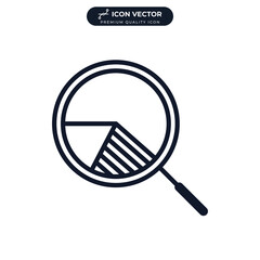 Analysis icon symbol template for graphic and web design collection logo vector illustration