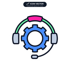 customer service icon symbol template for graphic and web design collection logo vector illustration