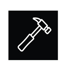 hammer tool icon vector