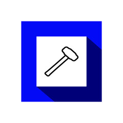 hammer tool icon vector