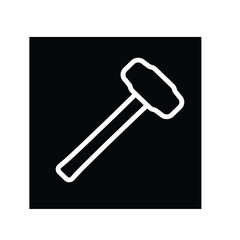 hammer tool icon vector