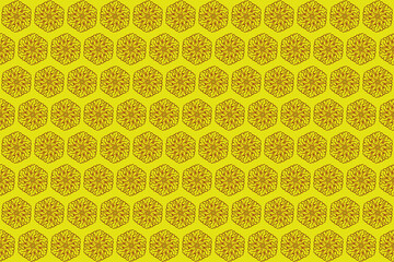 abstract pattern on a yellow background