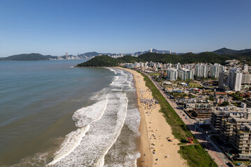 Aerial view of Itajaí, Santa Catarina, Brazil and 