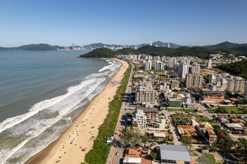 Fototapeta na wymiar Aerial view of Itajaí, Santa Catarina, Brazil and 