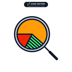 Analysis icon symbol template for graphic and web design collection logo vector illustration