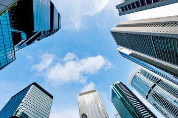 Modern office building in Hong Kong