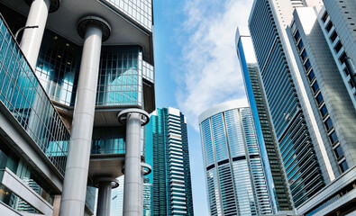Modern office building in Hong Kong