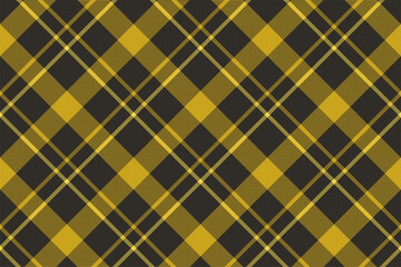 Tartan plaid background, diagonal check seamless pattern. Vector fabric texture for textile print, wrapping paper, gift card, wallpaper.