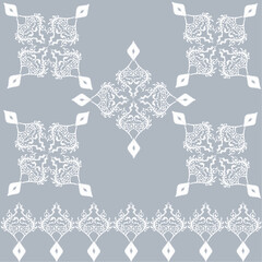 ethnic pattern on indigo background