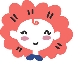 Girl illustration, vector doodle woman