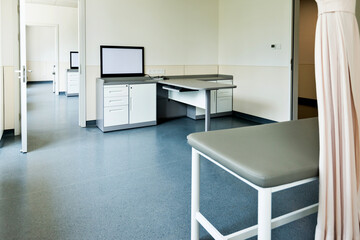 Interior of hospital doctor office