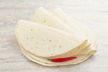 Mexican Tortilla circle bread for cooking