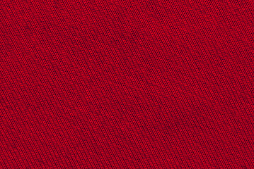 Red color soft knitted fabric texture as background