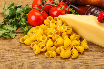 Italian pasta - raw pipe rigate